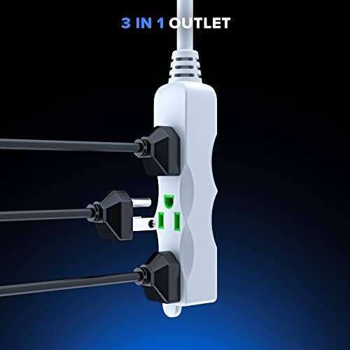 Максимум продолжен кабел 25 стапки, продолжен кабел со повеќе места, излез -екстендер со затворена/отворена жица SJTW, Multi приклучок