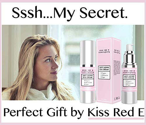 Бакнеж црвен е анти -старечки крем за очи за жени мажи. Вегански крем за очи за темни кругови со подуени брчки 1 мл 50 дена снабдување