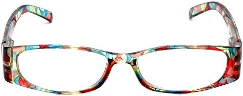 Калабрија 759 Шарени Женски Очила За Читање | Очила За Жени | Читачи На Правоаголни Очила | Вклучено Меко Куќиште Што Одговара