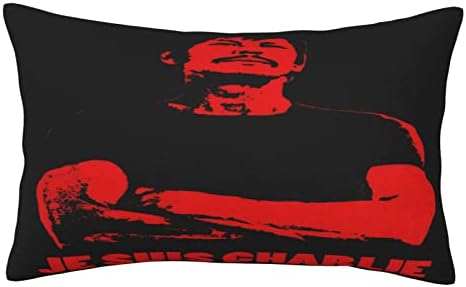Кијанса Чарлс Бронсон Перница покрива правоаголник две страни печатено капаче за перници фрлаат за кафе, автомобил, софа дневна