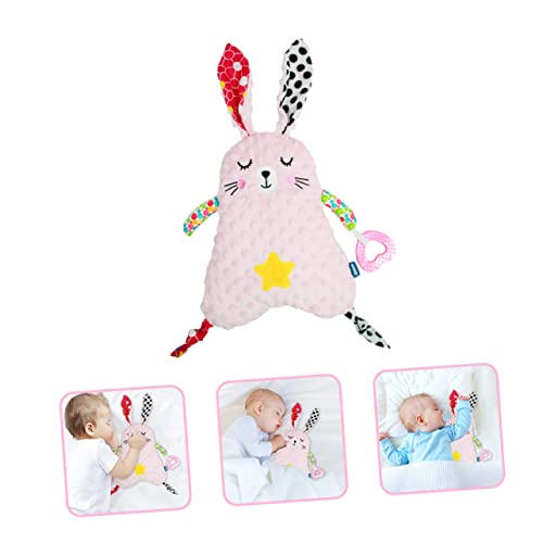 Toyandona Sleep Comfort Comfort Burp ткаенини Пол неутрален бебе таг ќебе, животински кукла, зајаче, плишани полнети животни за унисекс играчки