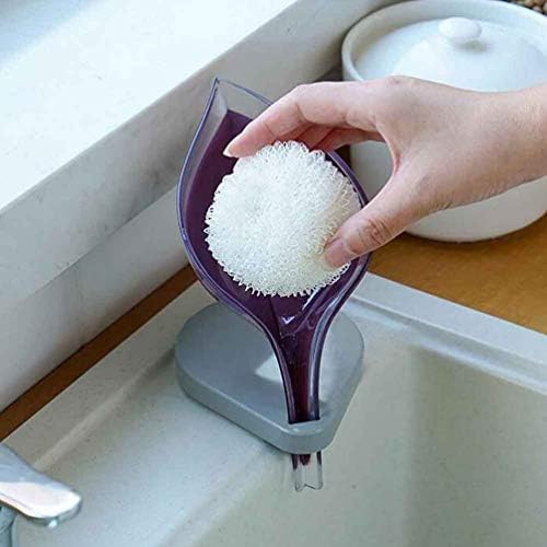 Cabilock Водопад мијалник 3 парчиња сапун држач за лисја на лисја само одводнување сапун сапун пластична сапун сапун сапун кутија