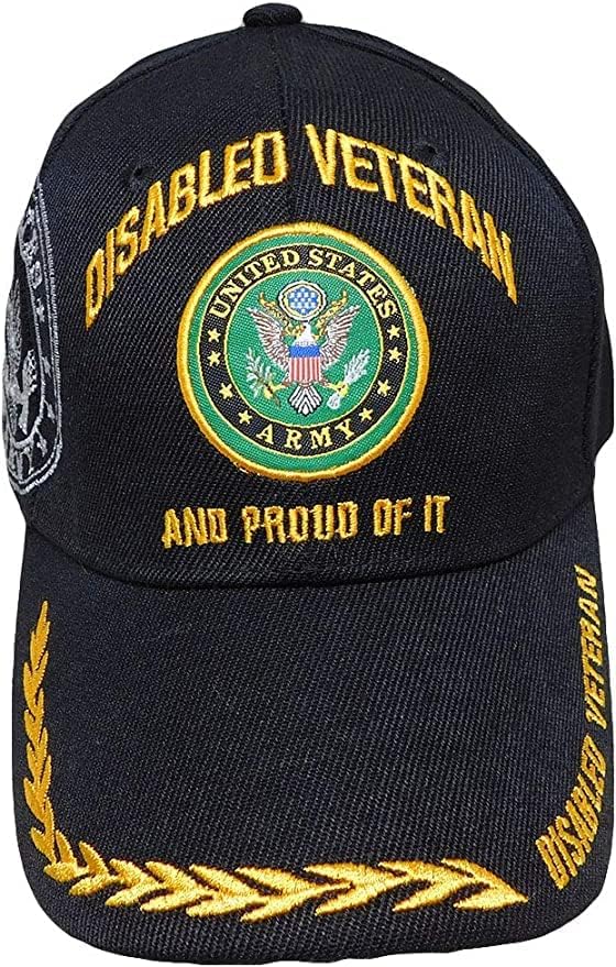 Капаци за бејзбол на американската армија морнарица | Лиценцирана воена облека | Ветеран со инвалидитет | 3Д извезено | Прилагодлива
