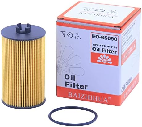 BAIZHIHUA EO-65090 Oil Filter Replace 55594651 55353324 93185674 5650359 PF2257G HU612/2X 57674 Compatible With Chevy Cruze 1.4L 1.8L 2011-2015