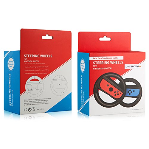 Воланот Jaronx за Nintendo Switch, за рачката на стилот на воланот Марио Карт со пакет за кутии