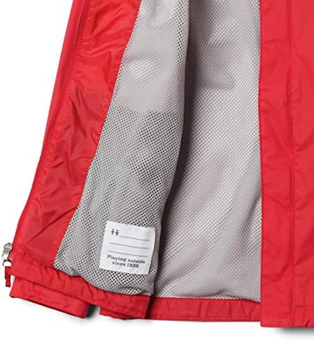 Колумбија млади момчиња водоотпорна јакна, планинска црвена, xx-мала