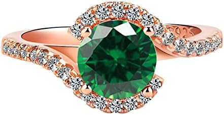 Свадбени прстени за жени гроздобер стил лоза шема цирконија ангажман прстени жени бохо симулирани дијамантски ветувања прстени што одговараат
