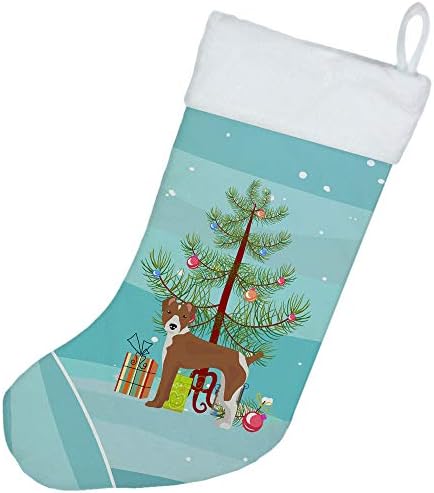 Богатства на Каролина CK3482CS стаорец Териер Божиќно дрво Божиќно порибување, камин што виси чорапи Божиќна сезона Декора за украси за