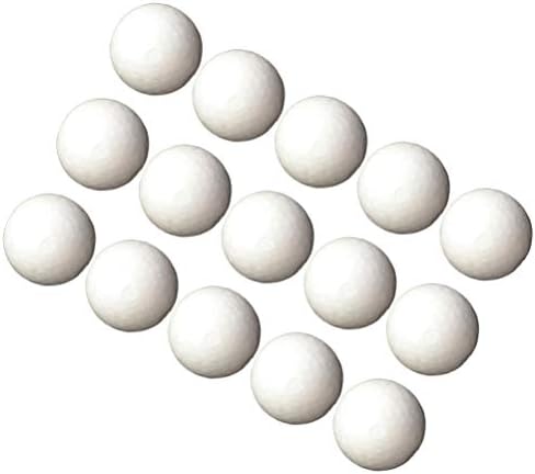 Амосфун бели топки 25 парчиња бели топки мали тркалезни полистирен топки од пена за правење занаетчиски проект DIY Божиќен украс цветна