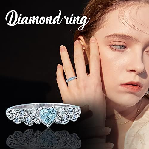 Женски накит ringsвони личност едноставен венчален прстен за жени мал свеж loveубовен ангажман прстен накит подароци анксиозност