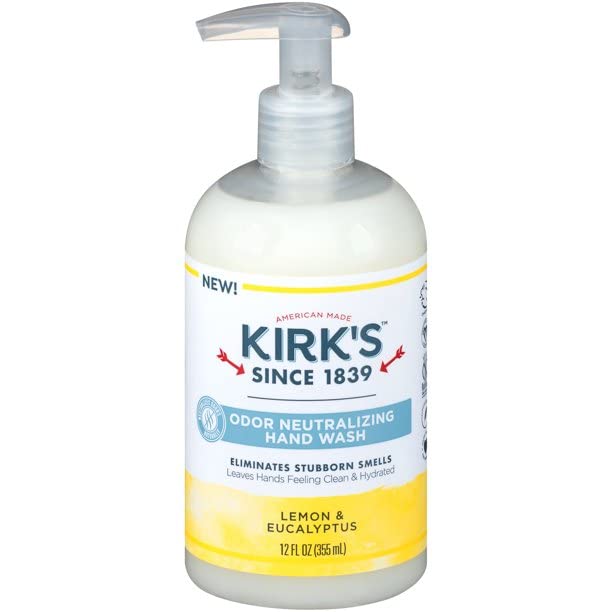 Кирк-неутрализирачки чист рачен сапун за кастилен течен сапун пумпа за пумпа | Навлажливо и хидрантно миење на кујната | Мирис