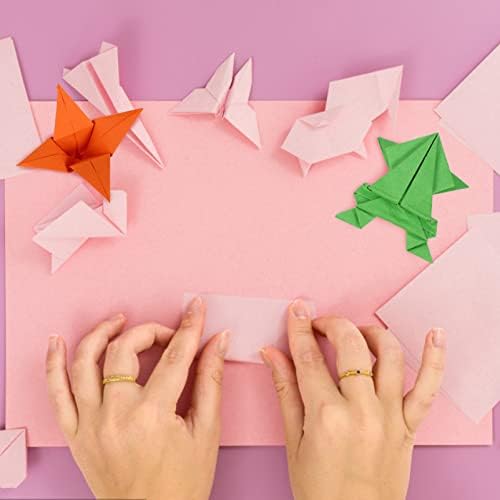 АБАОДАМ деца занаети деца занаети 2000 листови квадратни хартии разновидни пастели во боја оригами за деца за возрасни почетници DIY уметности