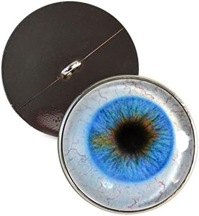 Сина човечка со белки шијат на стаклени очи 30 мм копчиња со јамка за капчиња кукли полнети животни меки скулптури или занаети