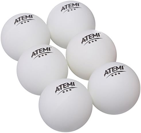 Атеми - пакет од 6 топки за пинг -понг, бели, м