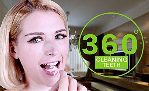 2 пакувања тројно чисто чисти ков за заби Fawnmum Интердементални чепкалки за заби, комплетни стапчиња за заби на заби