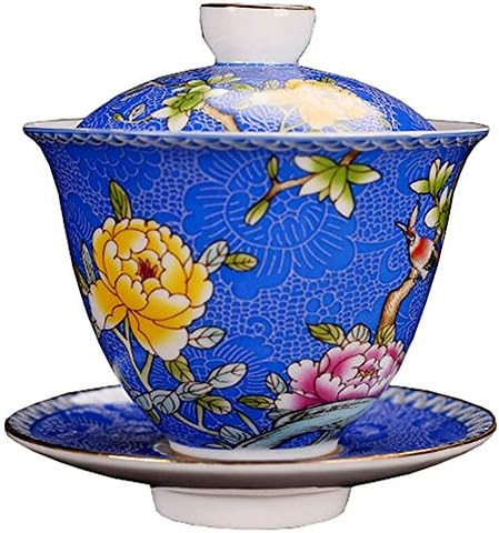 Пејнан Керамички Гаиван со рачно насликана чаша чаша чинија Tureens Кинески кунг фу чај поставени додатоци