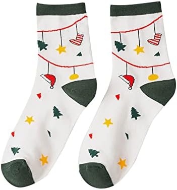 Исечете чорапи мажи жени обични есенски зимски Божиќни цртани филмови плетени чорапи атлетски нозе