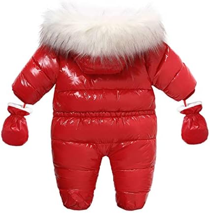 Ски мобилно новороденче бебе девојче момче палто Зимски снег од малини облеки за облека со патент момчиња снег костум со големина 5Т