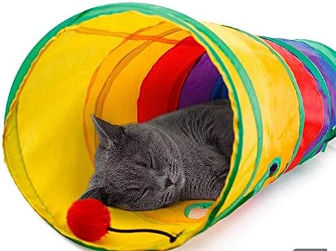 Оалк миленичиња снабдува убави миленичиња тунел мачка печатена зелена играчка за маче тунел со играчка игра за забавни полиестерски
