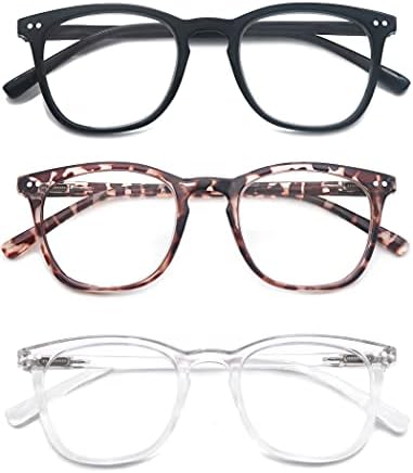 Modfans жени кои читаат очила мажи мат читатели, лесна сјајна рамка флексибилна пролетна шарка стилски очила со торбичка/крпа