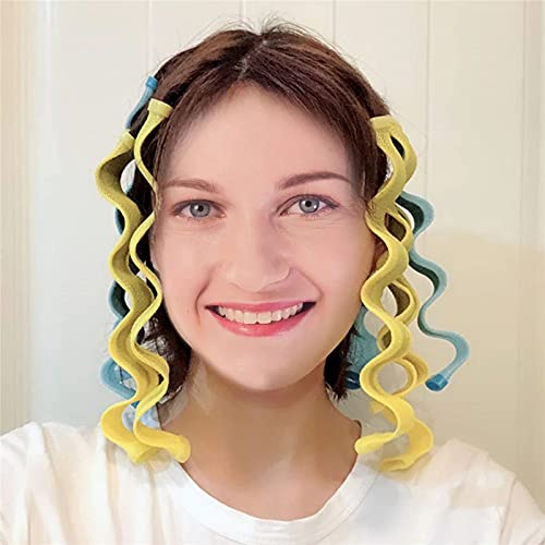 28 компјутери DIY магичен виткач за коса Преносен ролери за фризури Трајни убавина шминка за виткање за виткање за стилизирање на коса