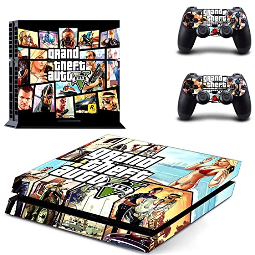 За PS5 Digital - Game Grand GTA Theft и Auto PS4 или PS5 налепница за кожа за PlayStation 4 или 5 конзола и контролори за декларирање