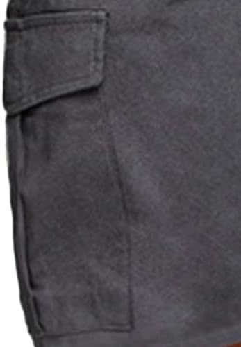 Машка еластична половината мулти џебови шорцеви лесни воени товарни панталони за кратки панталони за опуштено вклопување армија