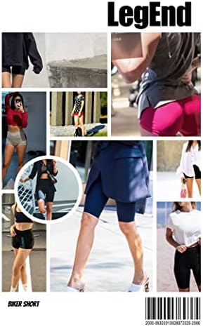 Легенда женски 2 пакувања голи чувство за меки меки јога шорцеви - 3 / 8 тренингот со високи половини што работи со велосипедисти со џебови