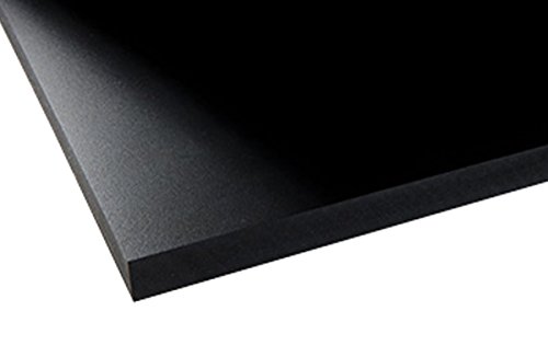 ПВЦ лист од табла за пена - 12 x 24 - црна - дебелина од 12мм - се користи во табла/дисплеј, дигитално и печатење на екран, занаети,