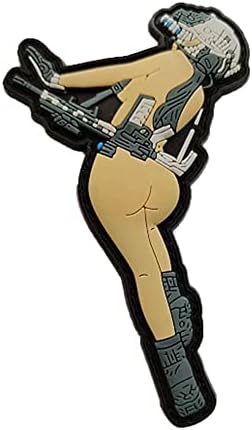 Замена за секси бикини женски јаде пилешко игра воена војска воена девојка морал тактичка лепенка ПВЦ Апликација прицврстувач за прицврстување