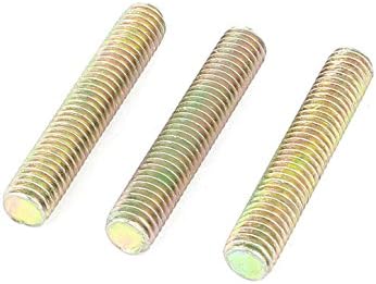 AEXIT 1,25мм на ноктите, завртки и сврзувачки елементи M8 x 45mm машки навојни шипки со шипка од бронзена тон и завртки поставени