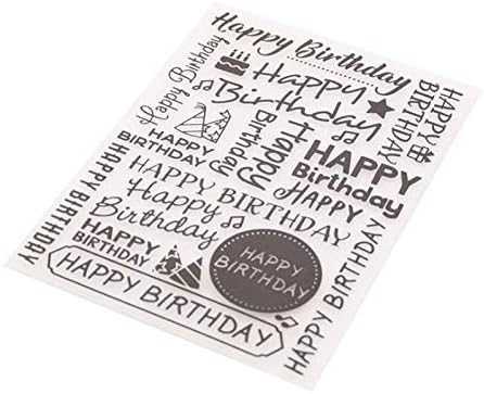 Добредојдовте во радосен дом 1PC Среќен роденден Позадина втиснување папка за правење картички, цветни пластични списоци со