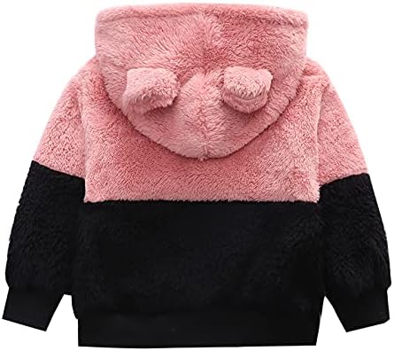 Џемпер за деца деца бебе девојчиња момчиња руно дебело топло качулка на отворено топло пуловер, момчиња, дете дете