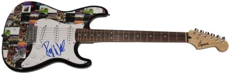Роџер Вотерс потпиша автограм со целосна големина обичај Еден од еден вид 1/1 Фендер Електрична гитара Б со Jamesејмс Спенс ЈСА