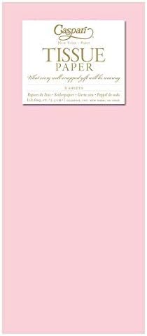 Каспари бебе розово цврсто ткиво хартија 8 листови вклучени