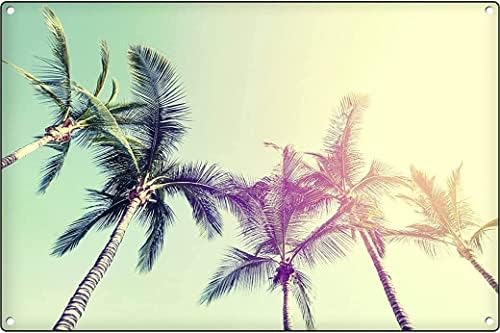 Печатење на палми, постер за палми, печатење на дланки на плажа, океански декор гроздобер палми гроздобер за домашно семејство дневна соба