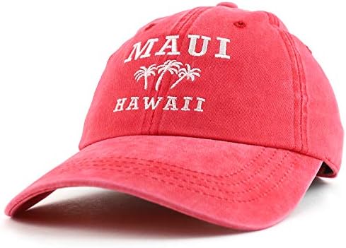 Трендовска Продавница За Облека Мауи Хаваи Со Палма Извезена Неструктурирана Бејзбол Капа