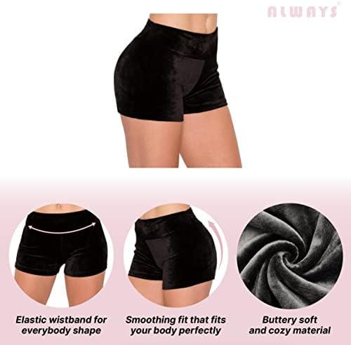 Секогаш женски мелени со кадифени шорцеви - меки удобни секси велосипедисти панталони со месници