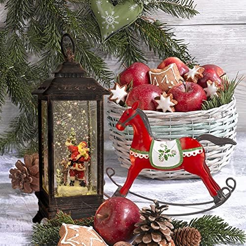 Божиќен снежен глобус Фенер Музички кутија со Дедо Мраз за кошмар пред Божиќни украси и подароци за одмор 2022 година, батерија управувана