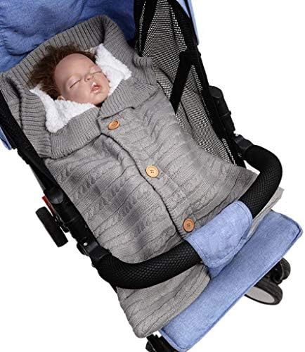 mmknlrm новороденче бебето ќебето ќебето за грчеви за мавта со повеќе кадифе, бебиња деца дете задебелно плетено меко топло