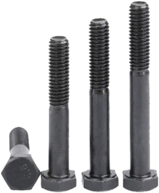 1pcs M16*290mm црна боја Надворешна шестоаголна завртка за завртки за завртки за завртки за завртки за завртки 8,8 одделение јаглероден челик