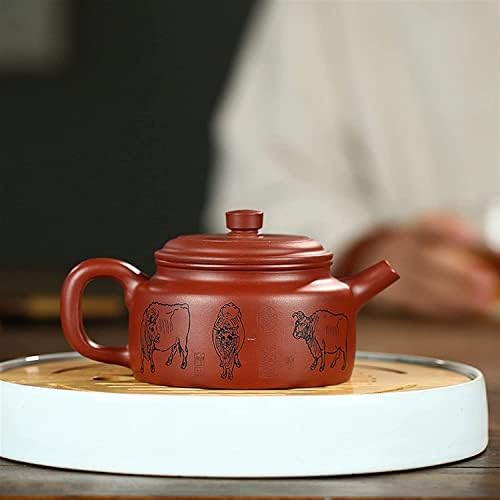 Современи чајници 230ml чај сад Виолетова глина филтер чајник рачно изработен котел за убавина сурова руда од кал чај сет за