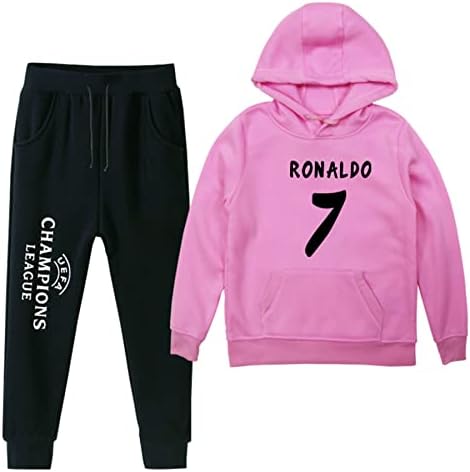 Koniee Тинејџери Кристијано Роналдо џемпери во случај на дуксери со долги ракави и џемпери-cr7 пулвер со качулка за момчиња