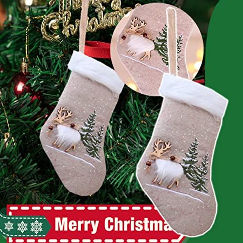 Божиќни Премиум Фланелни Чорапи Ракавици Детска Торба За Бонбони Торба За Подароци Здолниште За Новогодишна Елка
