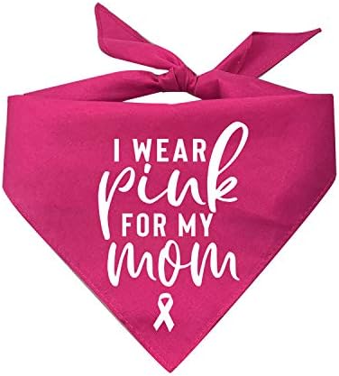 Носам Розово За Мајка Ми Поддршка Рак На Дојка Свест Куче Бандана