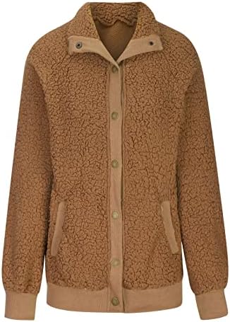 Женска зимска топла нејасна јакна од шешката, како што е мода, палто, плус, плус големина Шерпа, јакна за кошула за стрижење