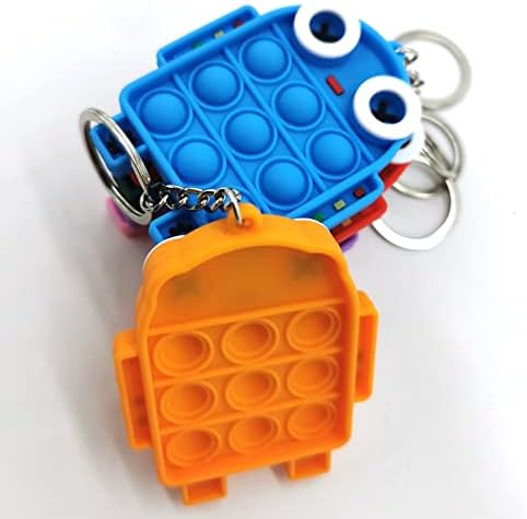 Aysha Mini Animal Set Keychain Pop Fidget играчки играчки играчки клучеви за деца возрасни
