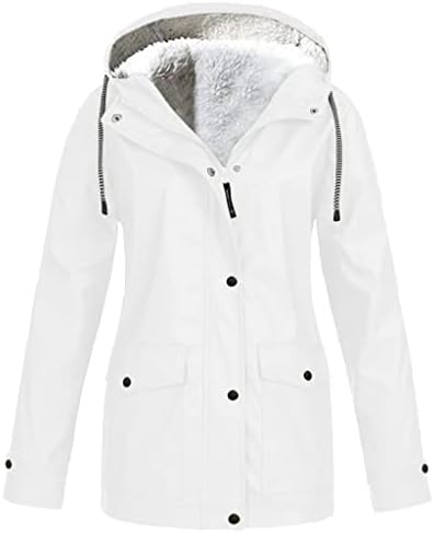 Одмор плус големина јакна на Едноставна приморска палто на Лади, долги ракави, солиден ветровит, вклопување со копчиња