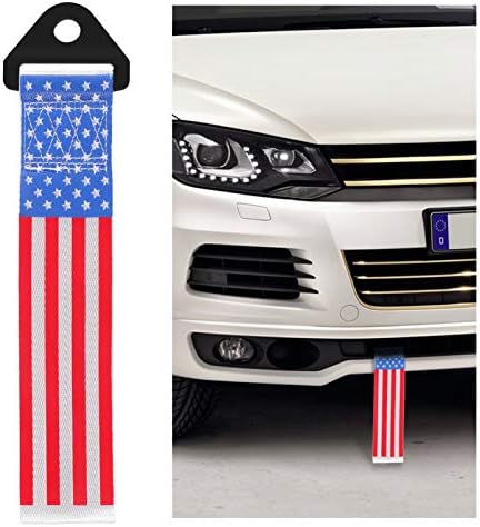 2 парчиња лента за влечење на трки во САД, јачина на печатење на знамето Персонализирана со американски приколка со знамиња