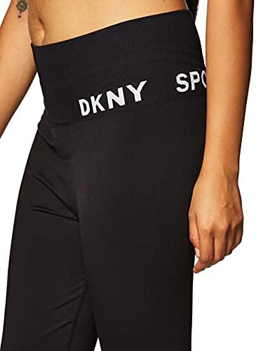 DKNY Women'sенски стомачен тренинг за вежбање јога хеланки